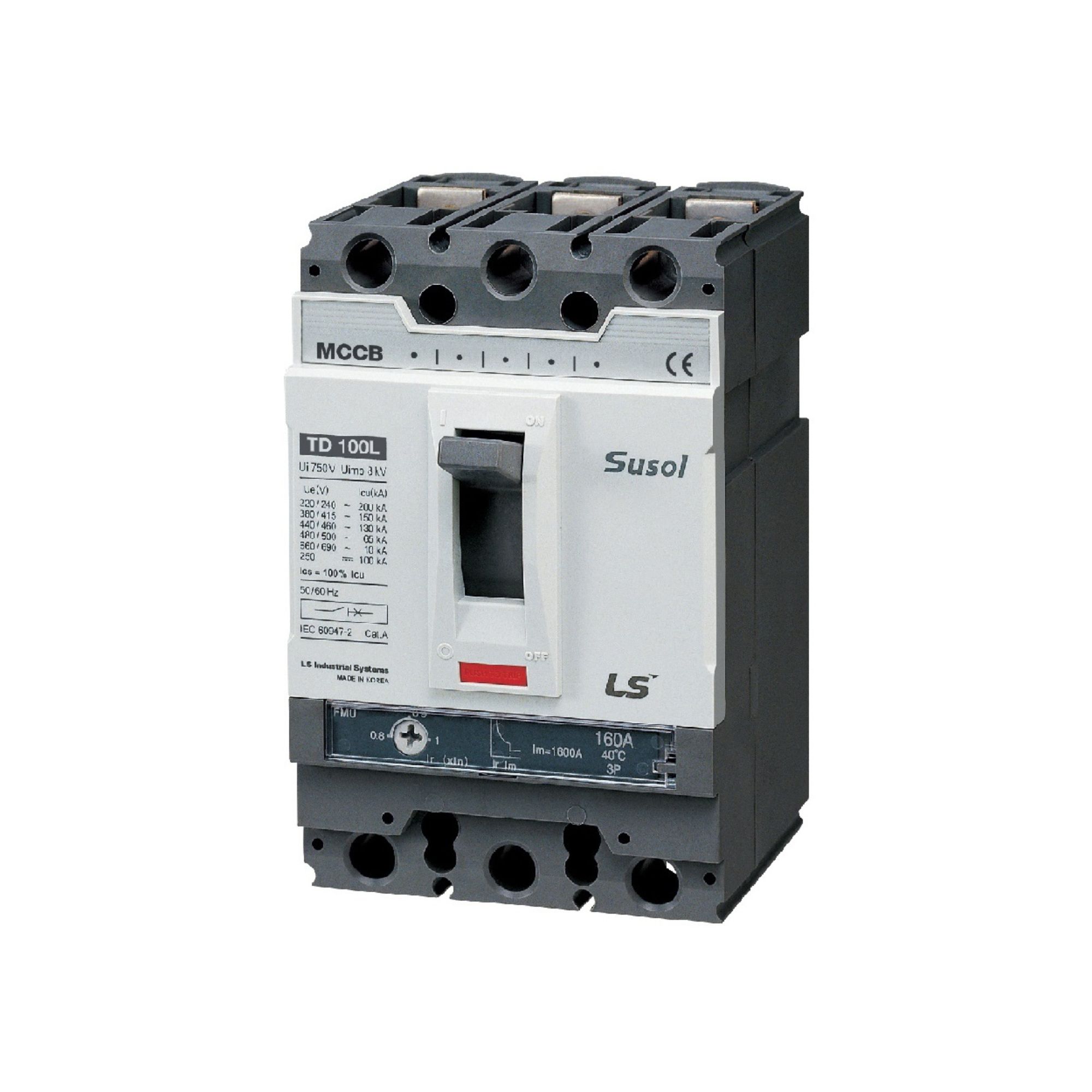 Kaitselüliti TD100N, FMU, 100A, 3P3T, 50kA, LS Electric