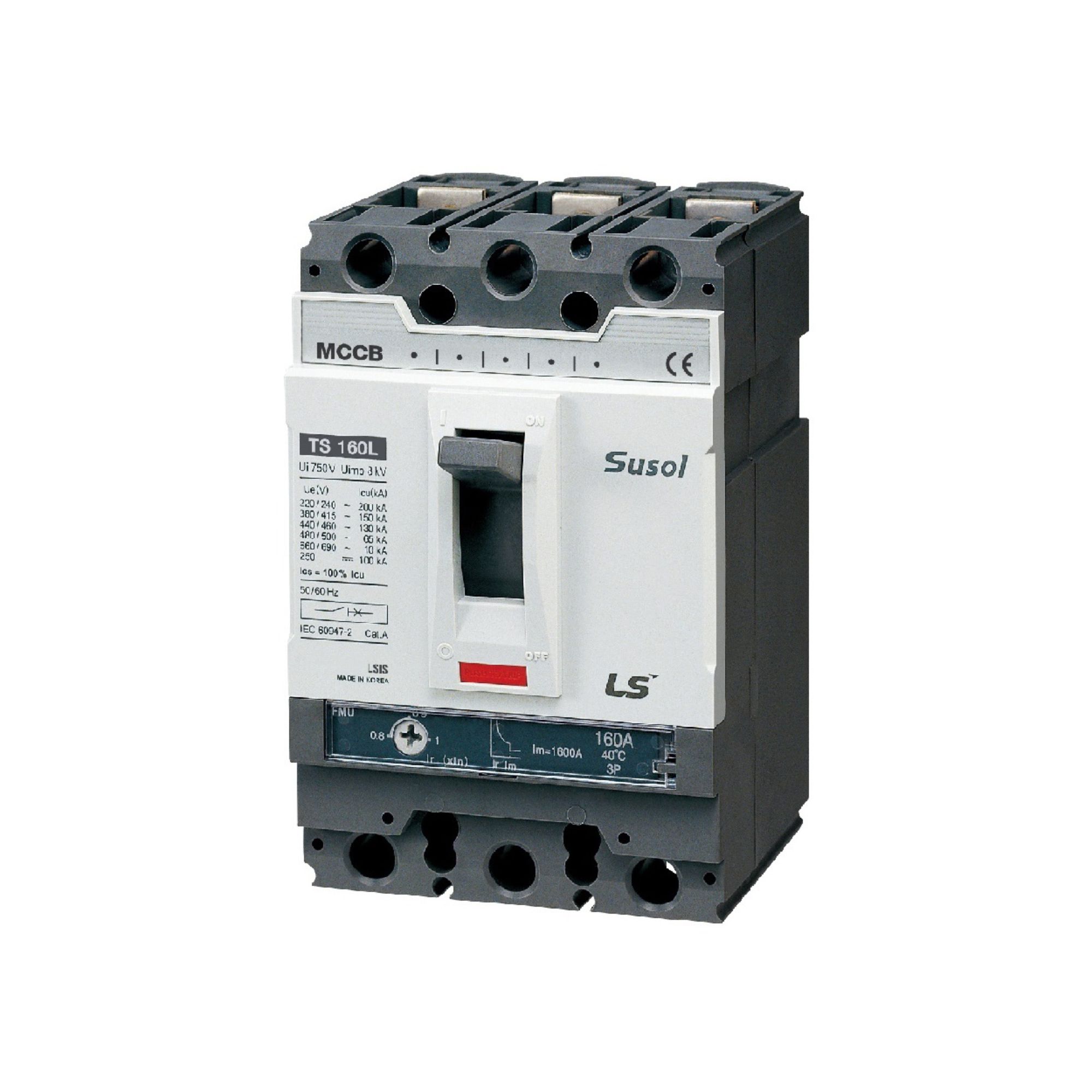 Kaitselüliti TS160N, FMU, 160A, 3P3T, 50kA, LS Electric