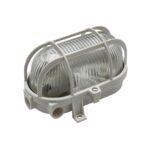 Valgusti OVAL60, E27, max 60W, IP44, valge, plastvõrega