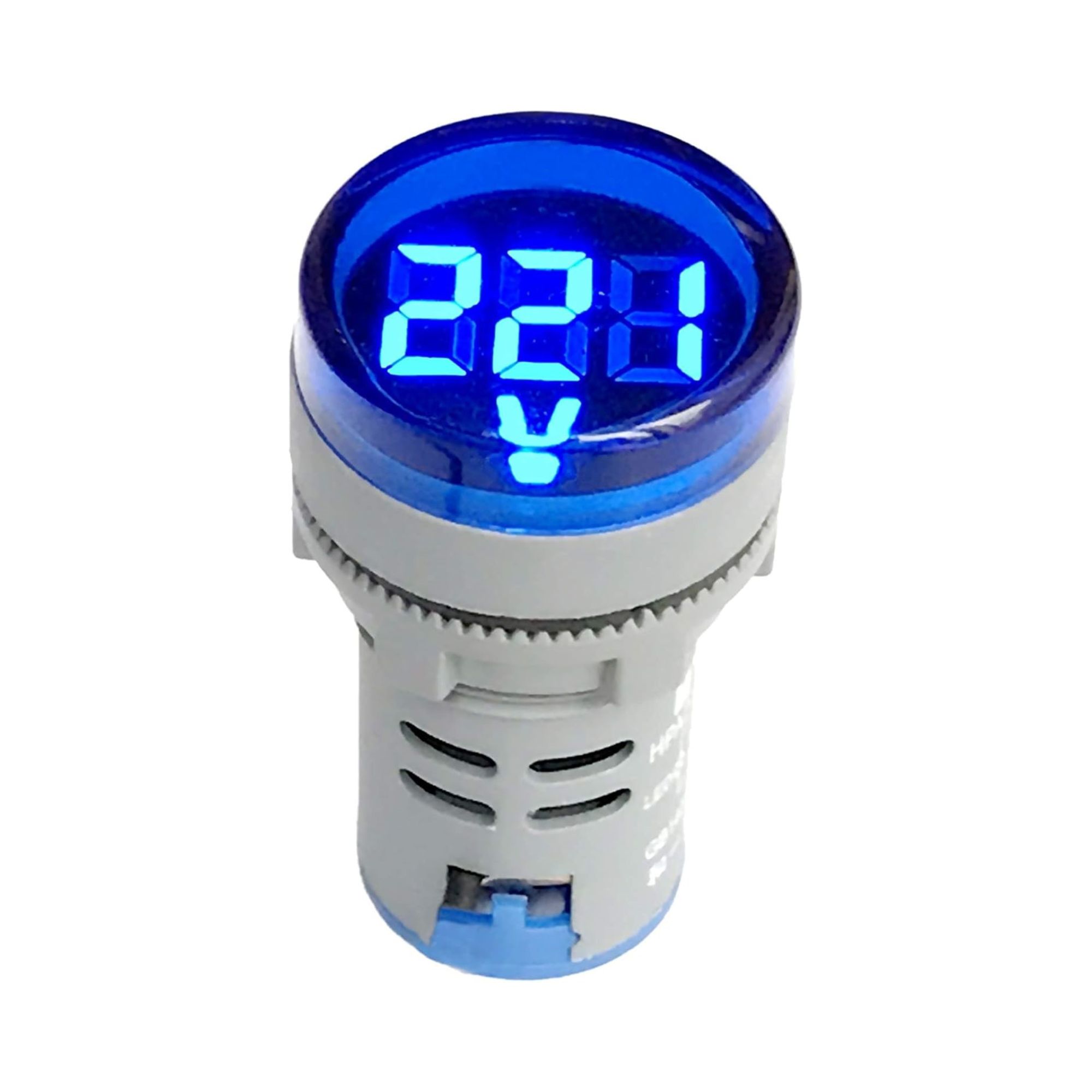 Voltmeeter XB7 Monolithic, 22,5mm, 4-100VDC, IP65, sinine, MAXGE