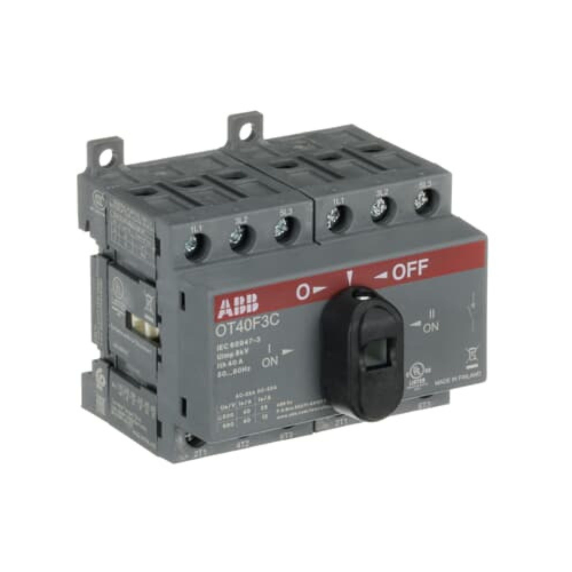 Ümberlüliti OT40F3C, 3P, 40A, 1-0-2, ABB