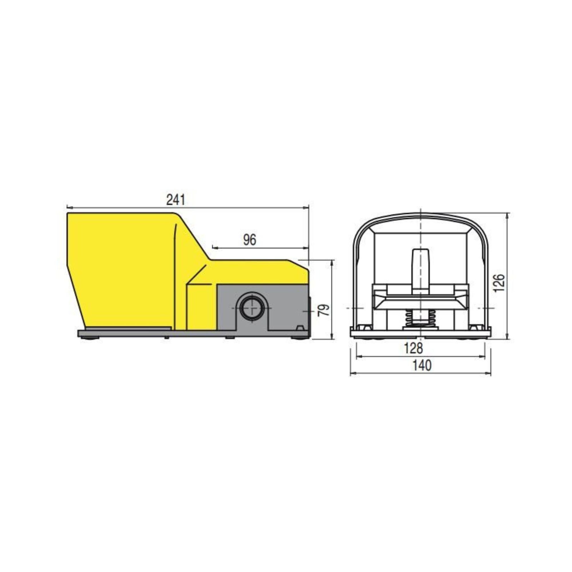 Pedaal PX10111 katte ja turvahoovaga - Image 2