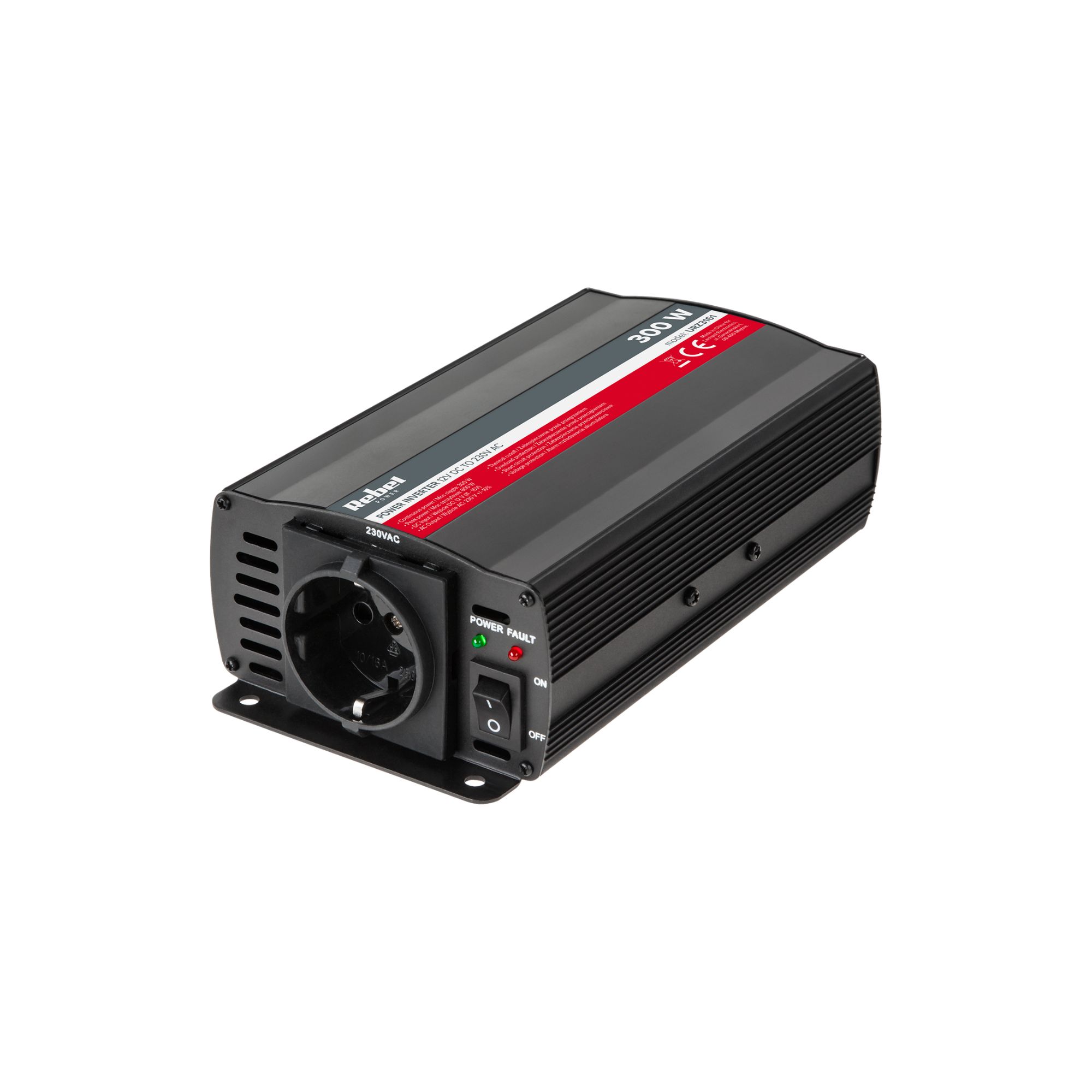 Inverter 300W, 12VDC > 230VAC