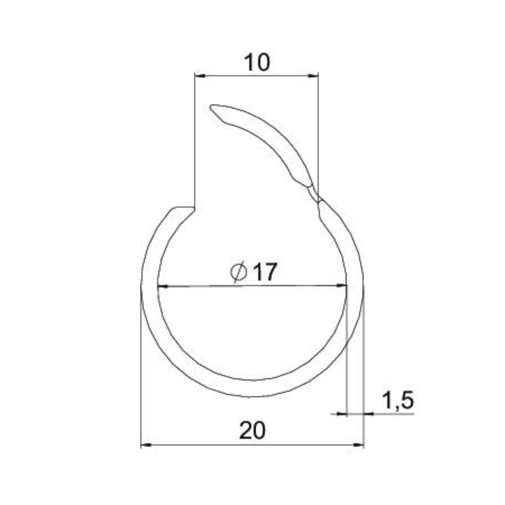 Kaanega hall plasttoru, 20mm, 2m, OBO - Image 2