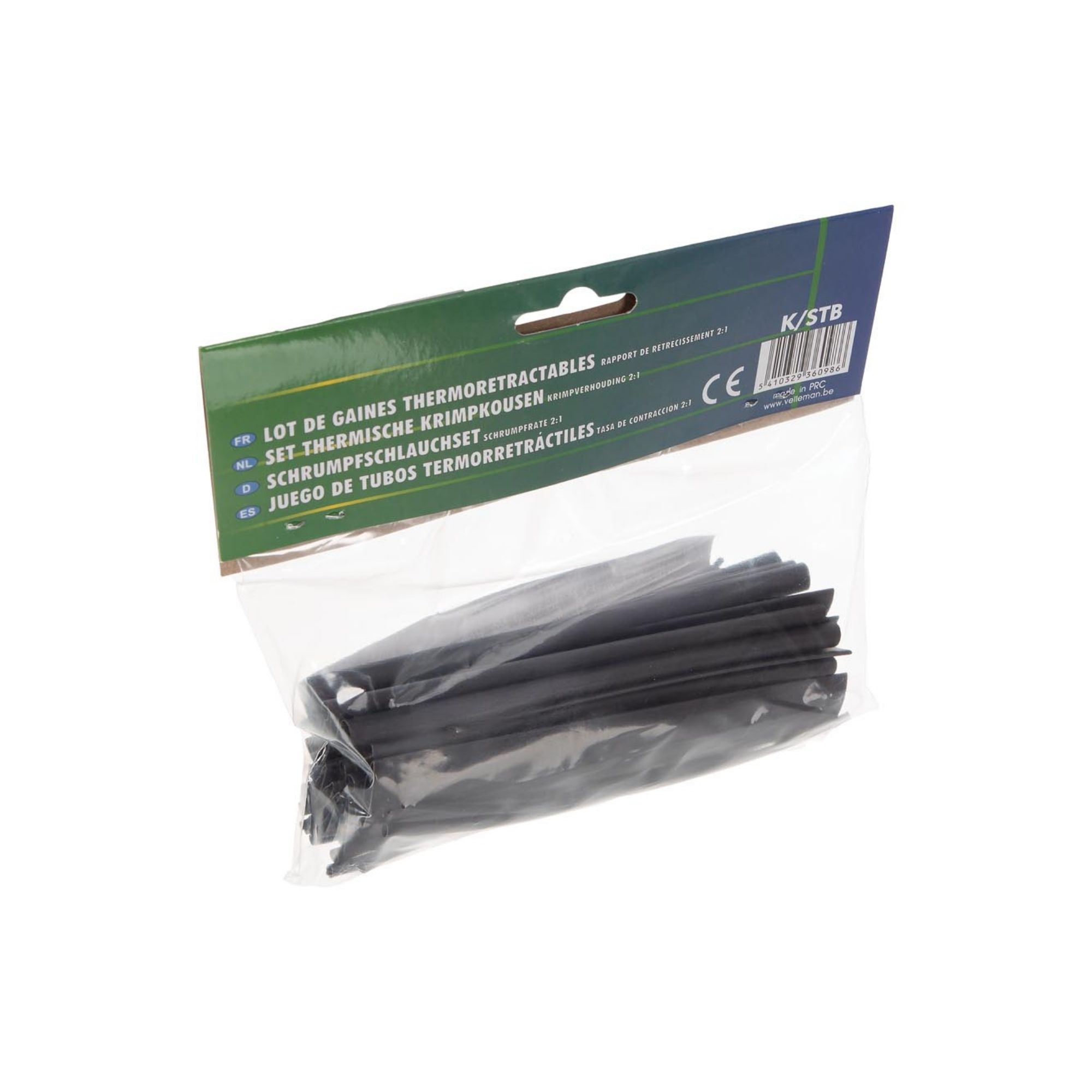 Termokahanevate torude komplekt, must, 40TK, 1-12mm