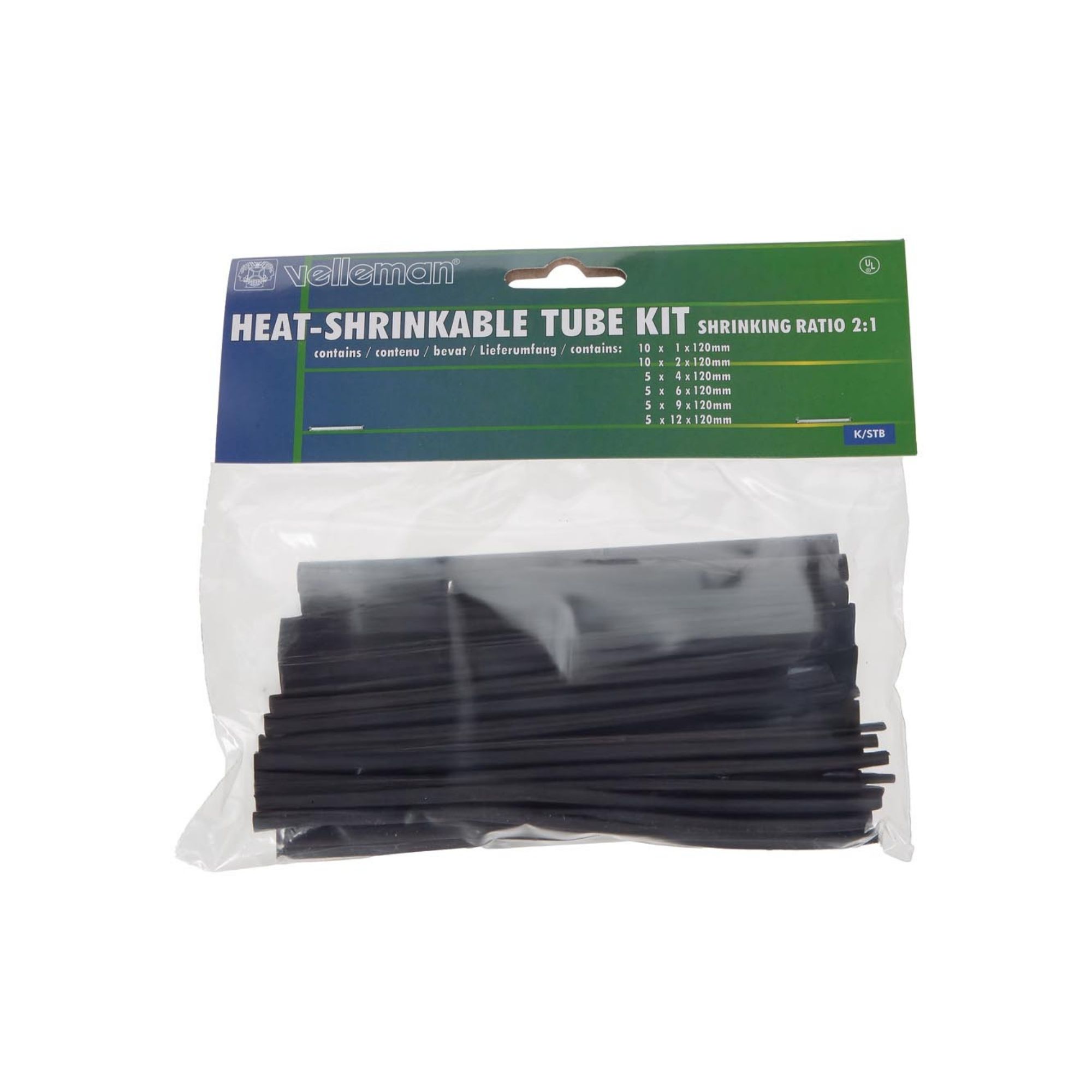 Termokahanevate torude komplekt, must, 40TK, 1-12mm - Image 2