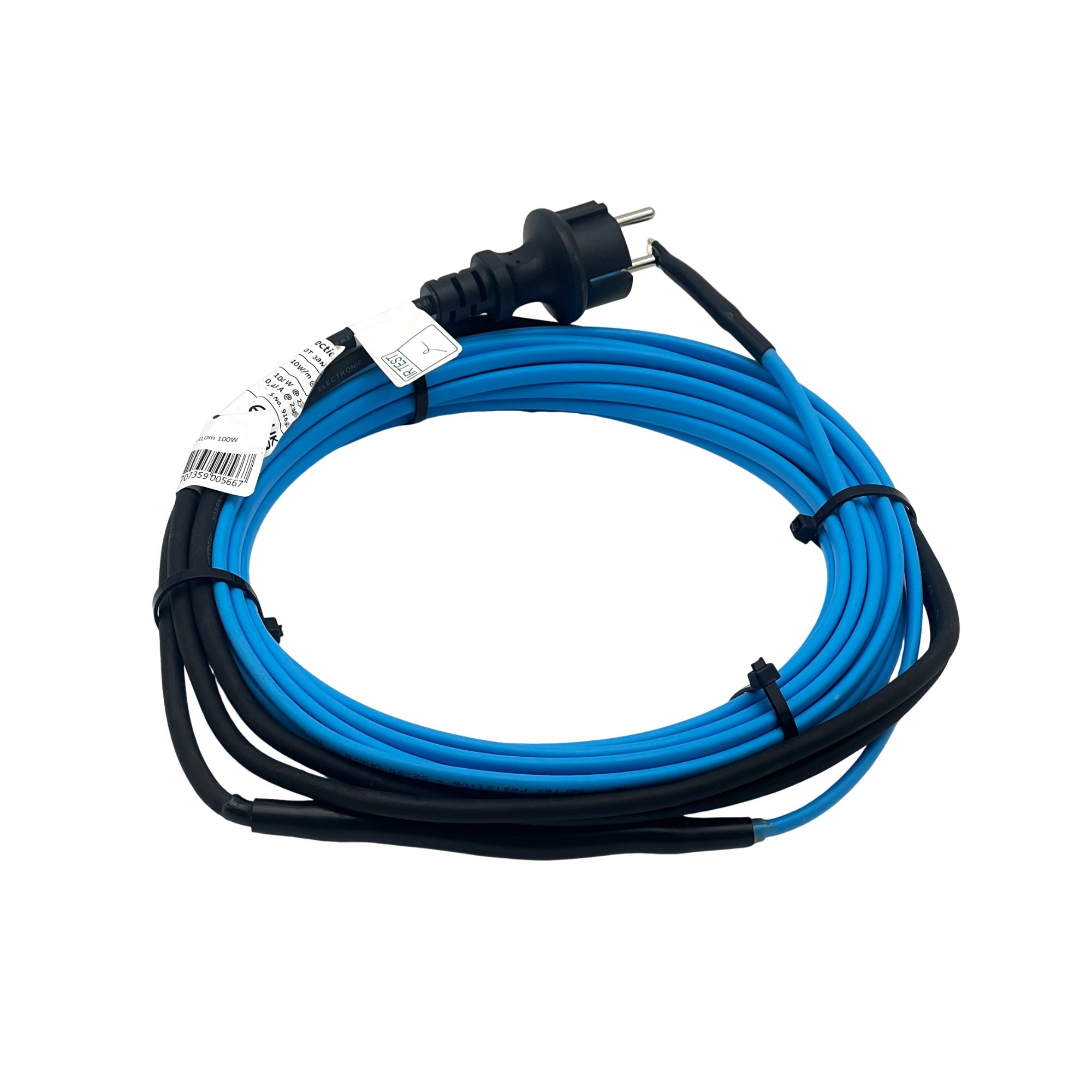 Veetoru küttekaabel AQUA Safe, pistikuga, 230V, 10,0m, 100W