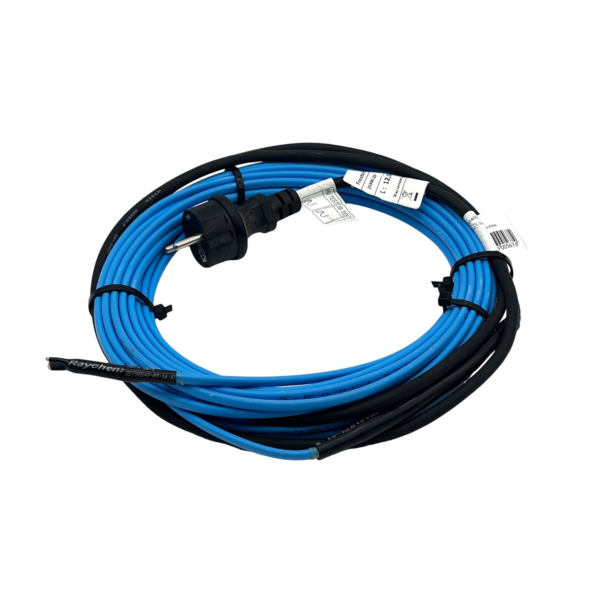 Veetoru küttekaabel AQUA Safe, pistikuga, 230V, 12,0m, 120W